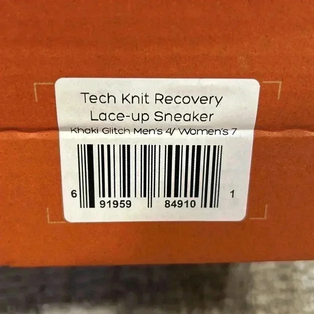 HUHV Tech Knit Recovery Lace-Up Lifestyle Walking and Athletic Shoe with HEALIUM